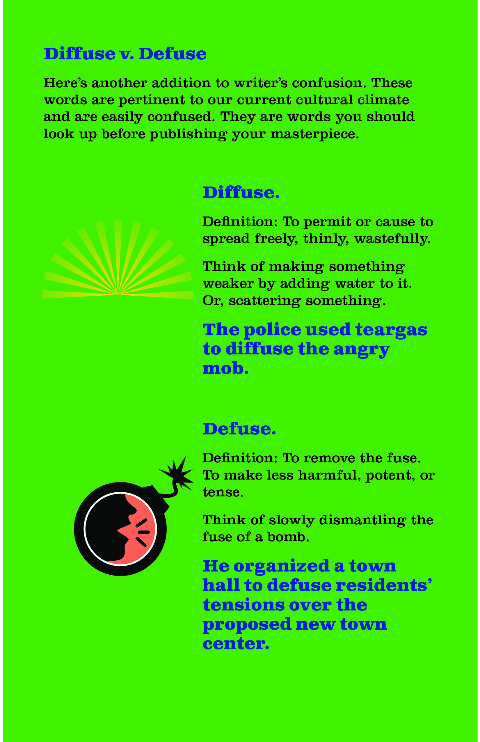 Defuse Questions Diffuse v. Defuse: Which to Use | The Dutty
